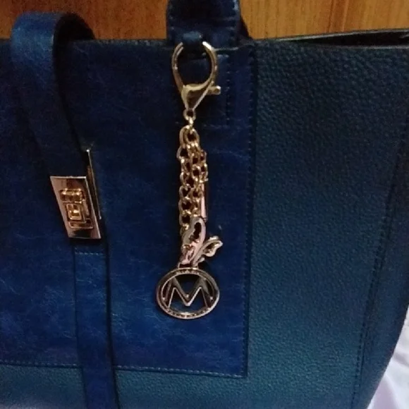 Mia K Collection Navy Blue Handbag and Wallet Set - Picture 4 of 13